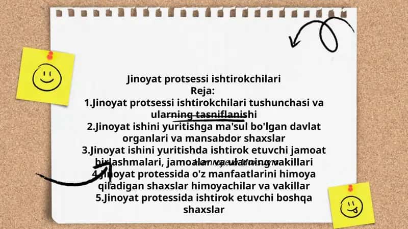 Jinoyat protsessi ishtirokchilari 1