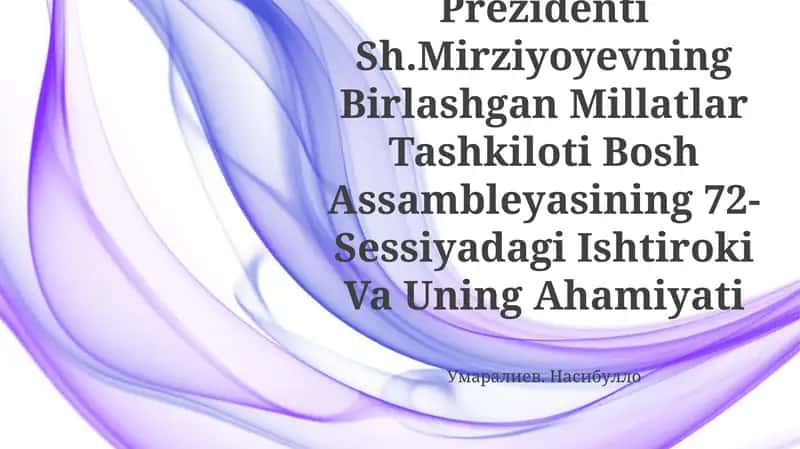 BMT Bosh Assambleyasidagi ishtiroki 1