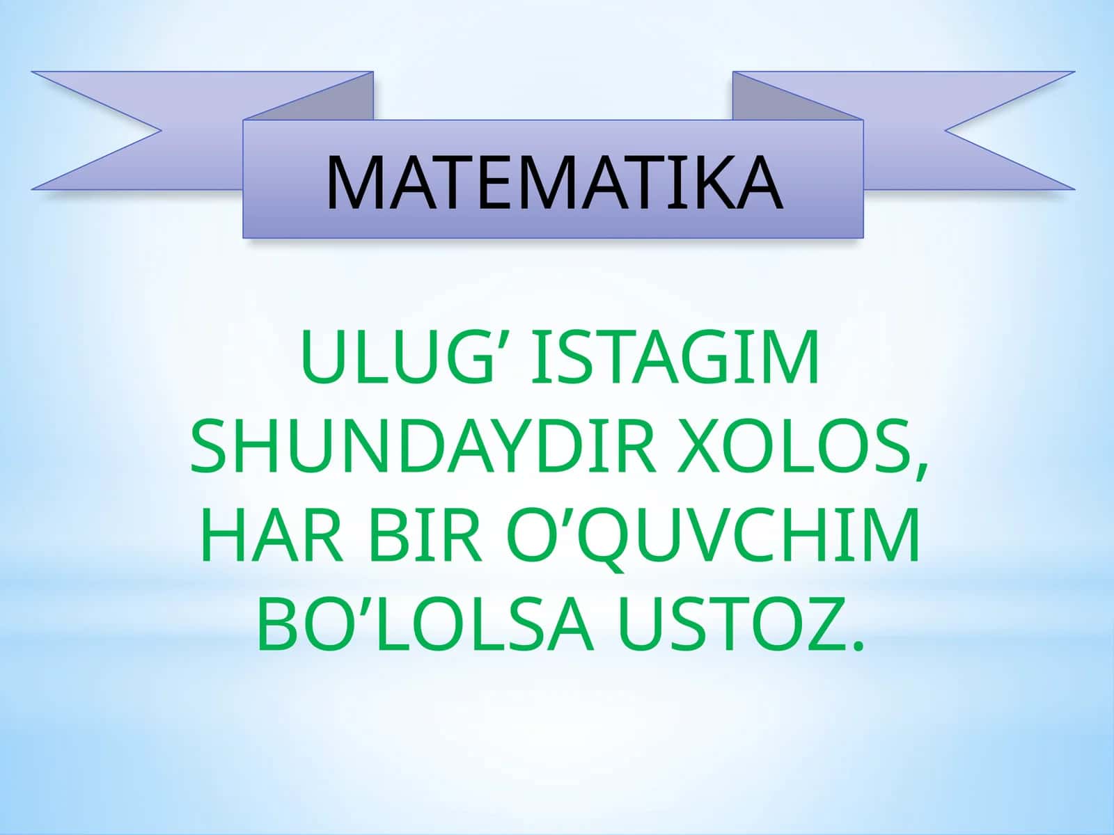 Matematika 1