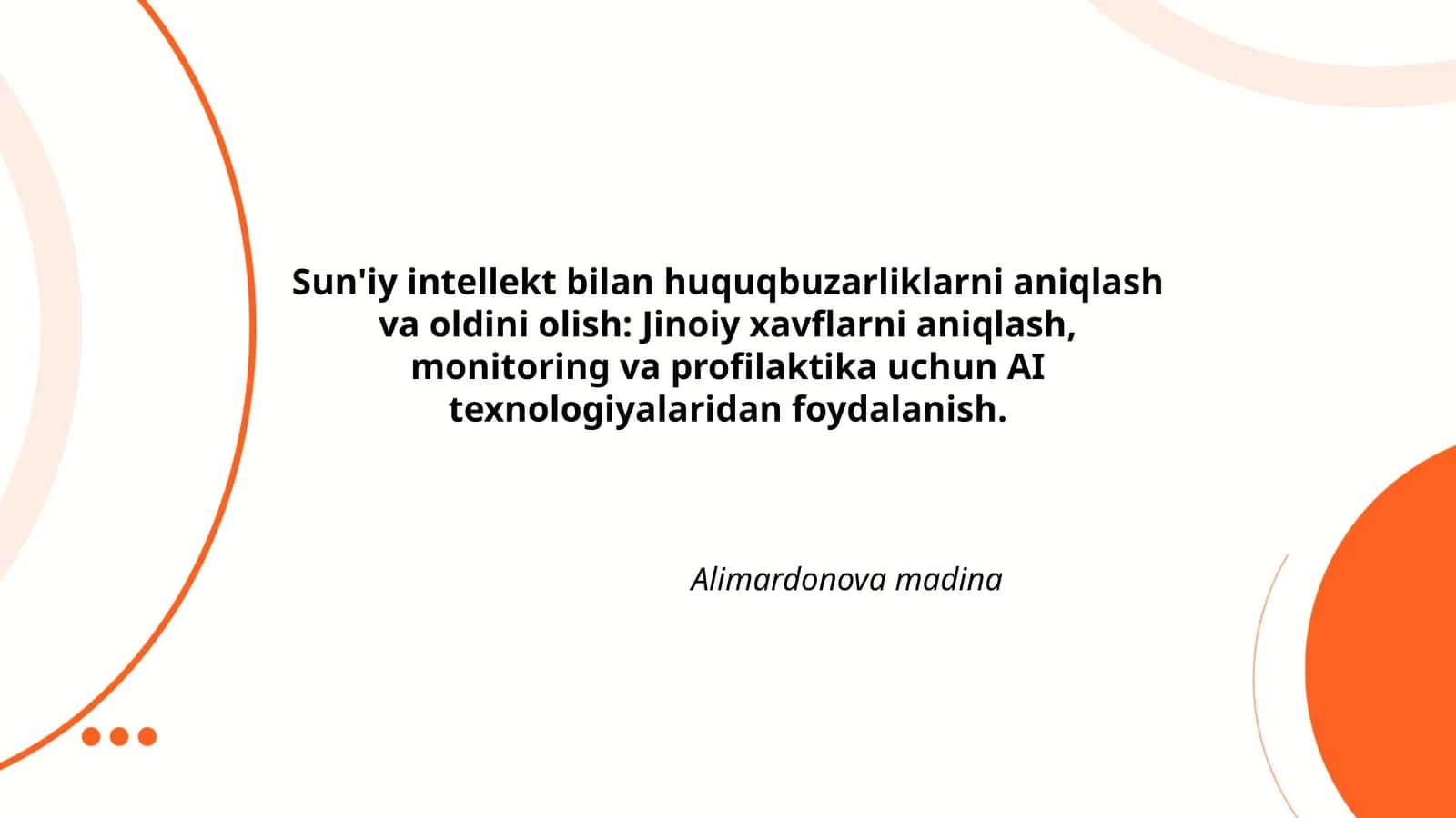 Sun'iy intellekt bilan huquqbuzarliklarni aniqlash va oldini olish 1
