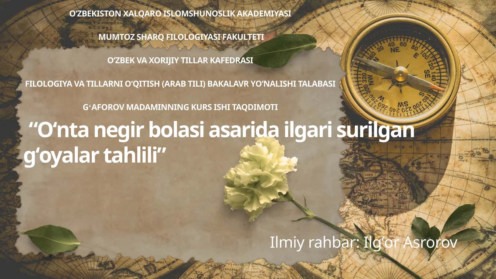 "O'nta negr bolasi" asarida ilgari surilgan g'oyalar 1