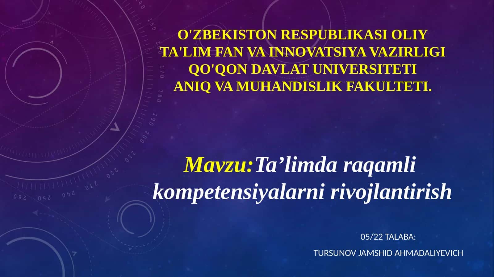 Ta’limda raqamlik kompetensiyalarni rivojlantirish 1