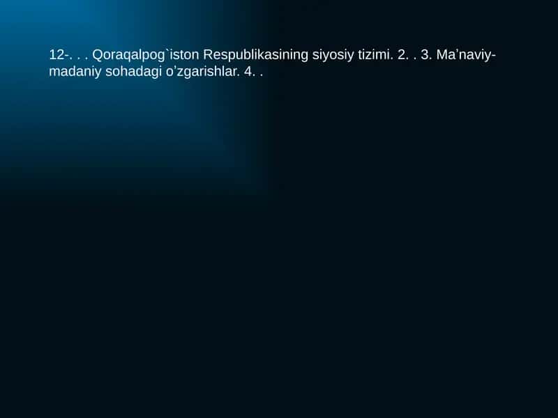 Qoraqalpog`iston Respublikasining siyosiy tizimi 1