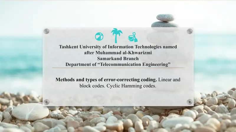 Error-Correcting Coding haqida inglizcha taqdimot 1
