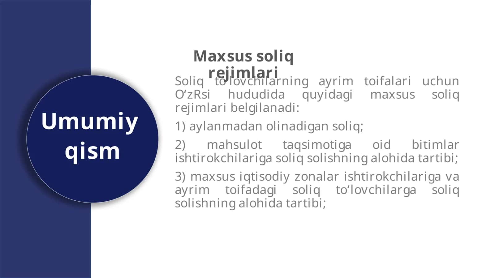Maxsus soliq rejimlari 1