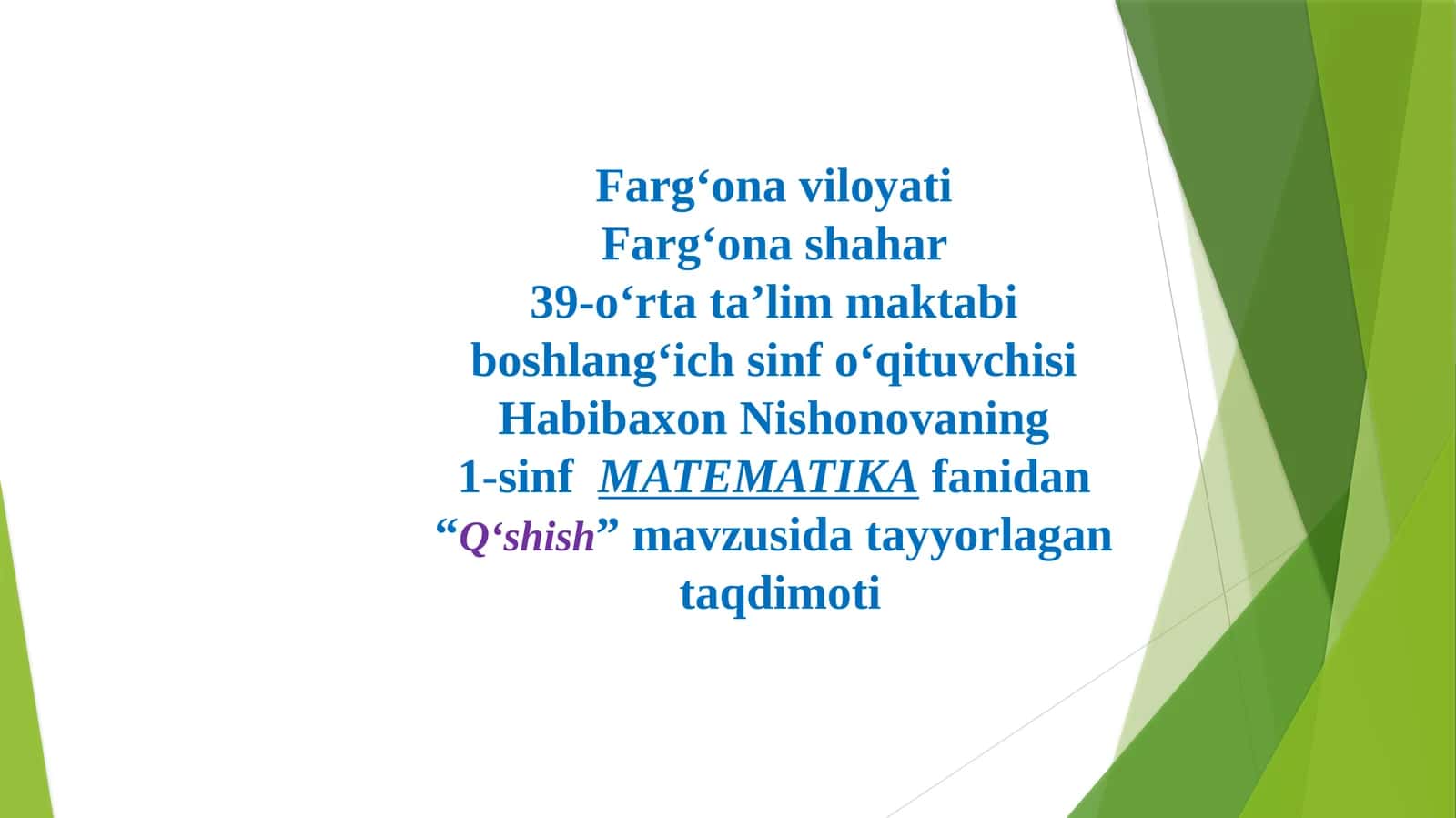 Q‘shish 1