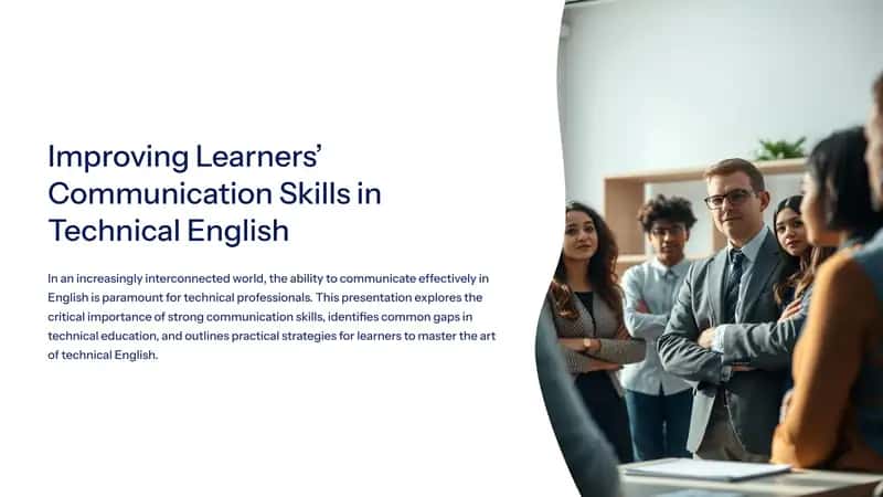 Improving Learners’ Communication Skills in Technical English 1