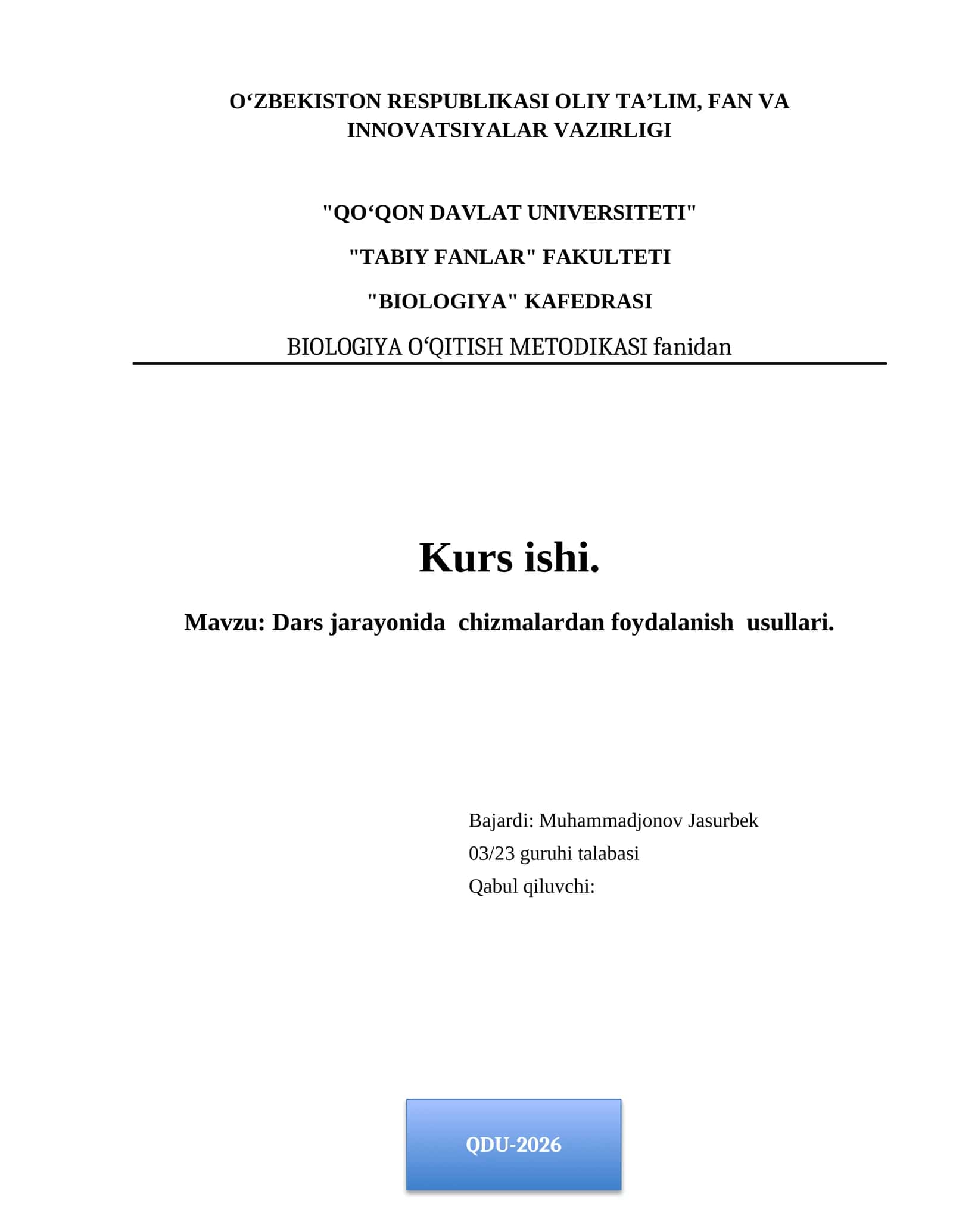 Dars jarayonida chizmalardan foydalanish usullari 1