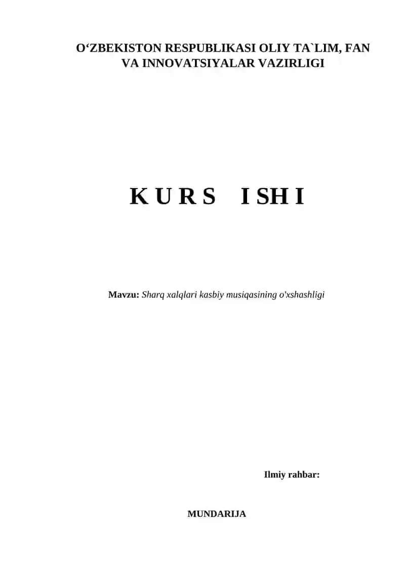 Kurs ishi