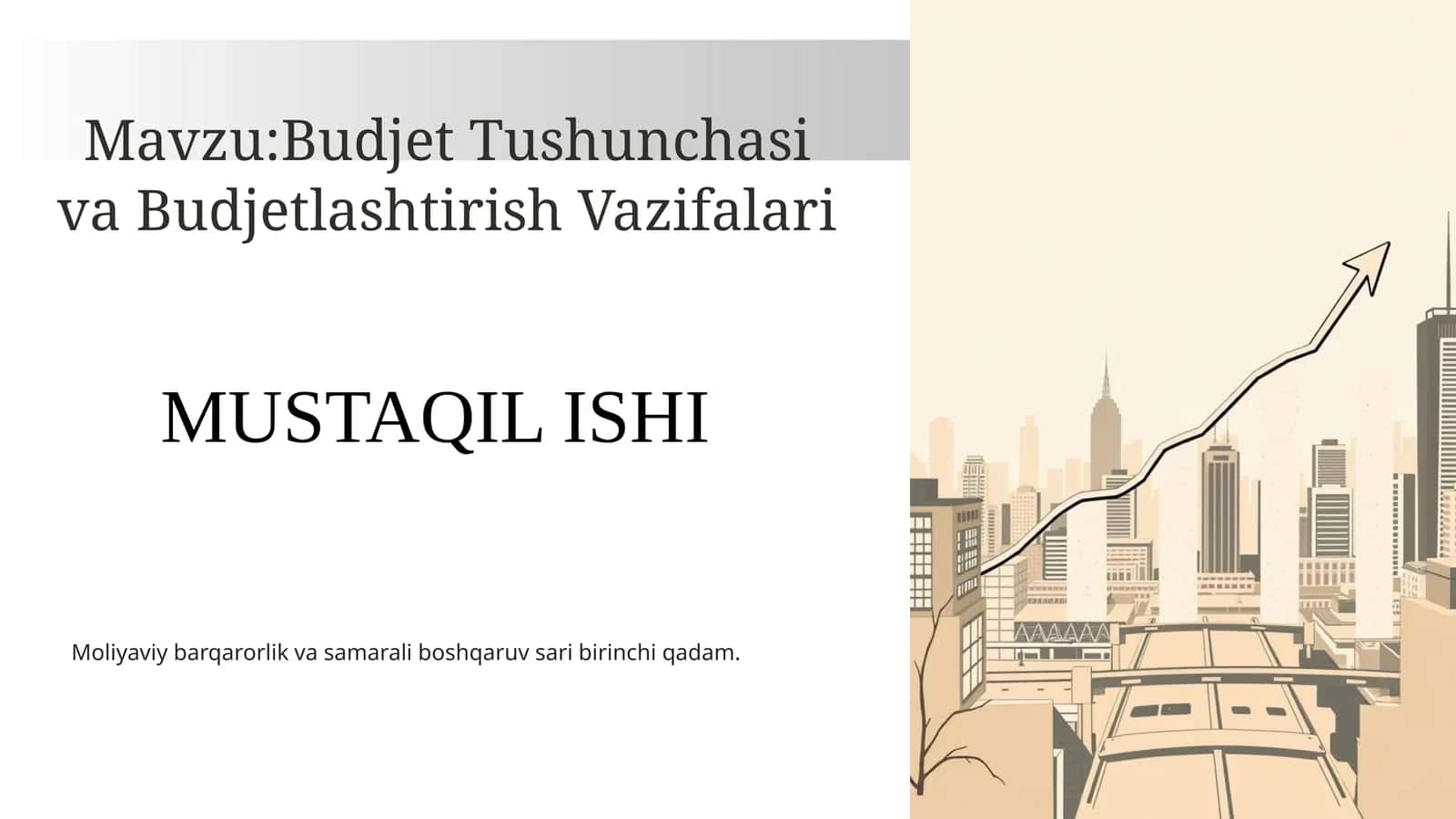 Budjet Tushunchasi va Budjetlashtirish Vazifalari 1