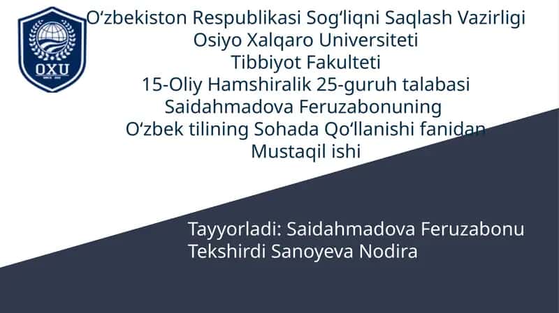 O’zbek adabiy til meʼyorlari. 1
