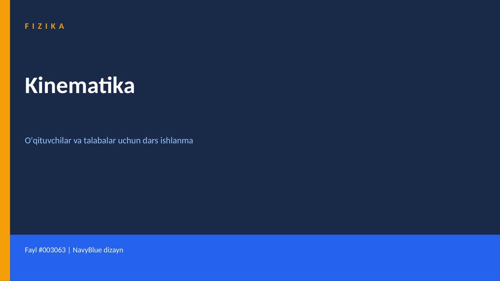 Kinematika 1