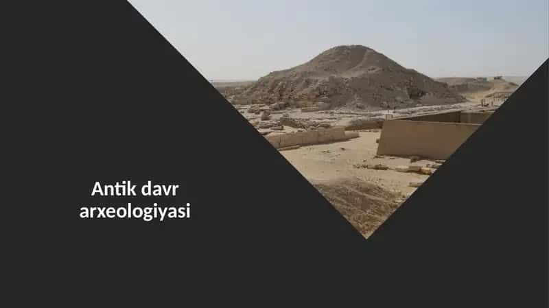 Antik davr arxeologiyasi 1