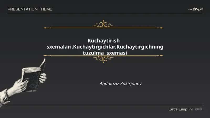 Kuchaytirish sxemalari.Kuchaytirgichlar.Kuchaytirgichning tuzulma sxemasi 1