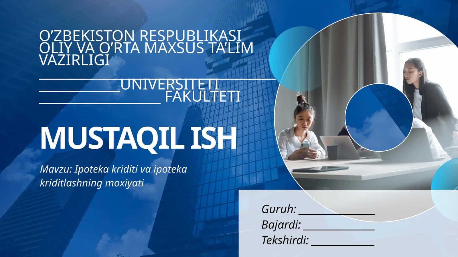 Ipoteka kriditi va ipoteka kriditlashning moxiyati 1