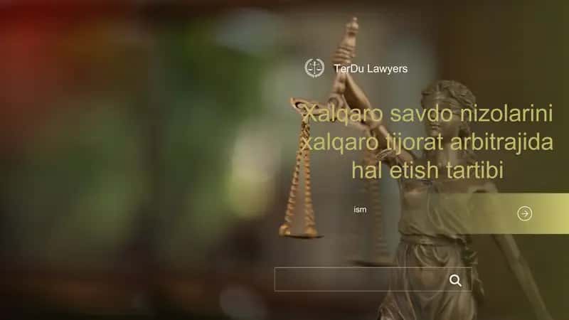 Xalqaro savdo nizolarini xalqaro tijorat arbitrajida hal etish tartibi 1