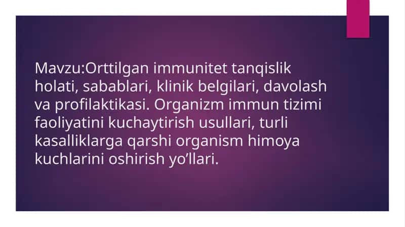 orttirilgan immun tanqislik sindromi 1