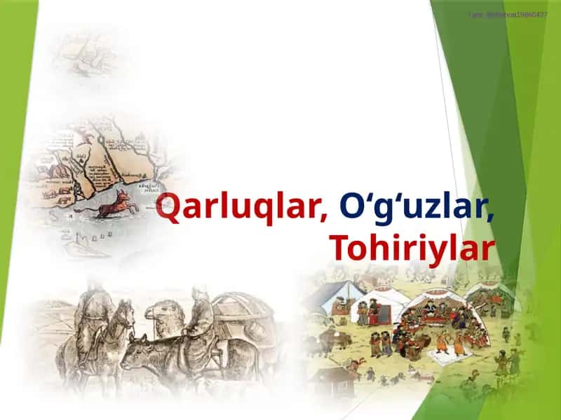Qarluqlar O`g`uzlar Tohiriylar mavzusiga slayt 1