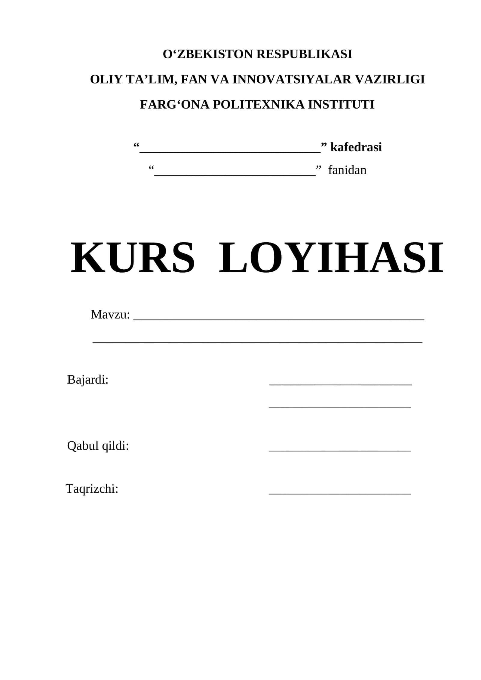 kurs ishi beti 1