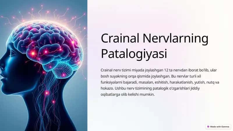 Crainal Nervlarning Patalogiyasi 1