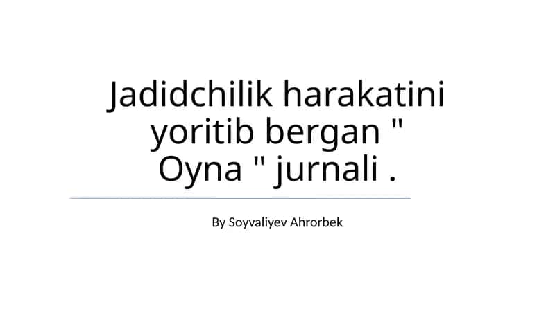 Oyna журнали 1