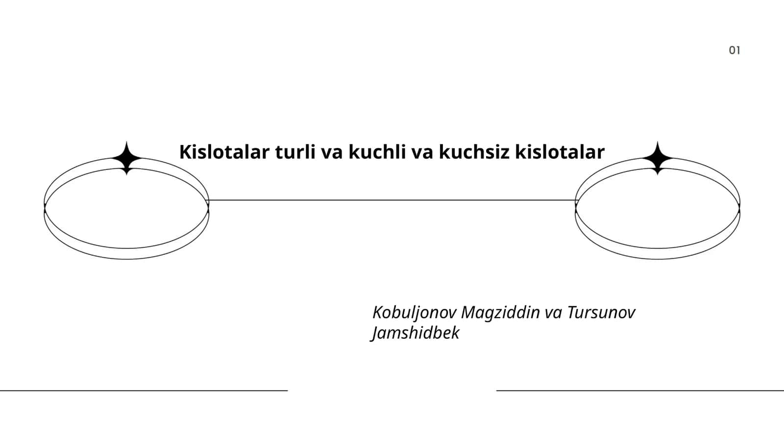 Kislotalar turli va kuchli va kuchsiz kislotalar 1