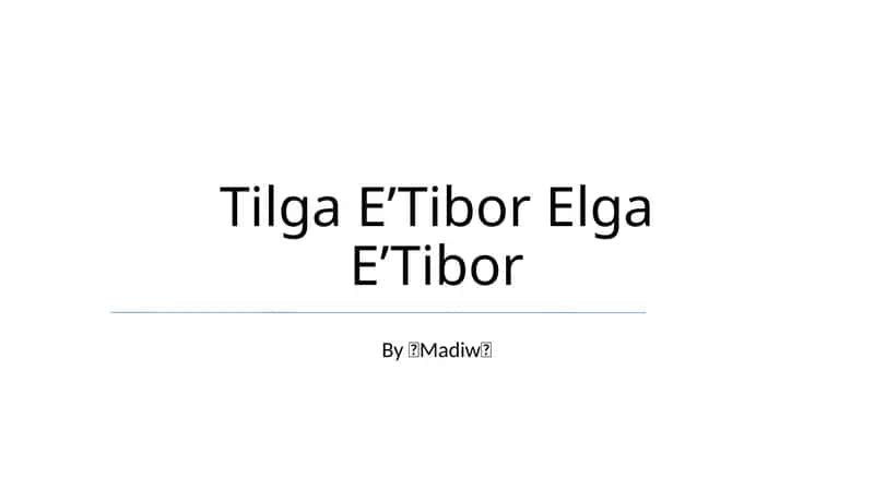 Tilga E’Tibor Elga E’Tibor 1