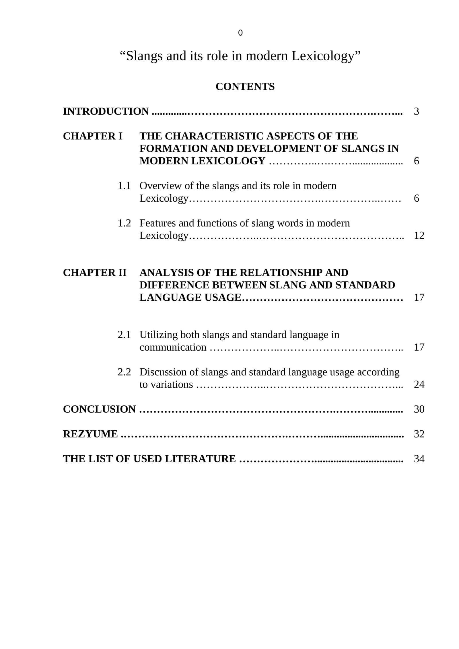 Slangs and its role in modern Lexicology 1