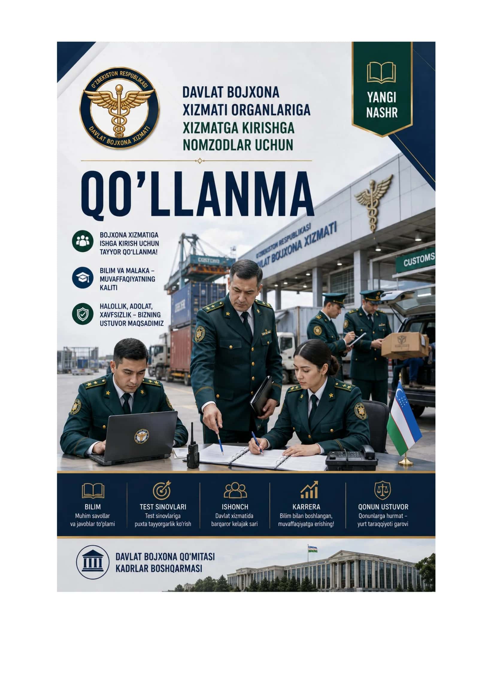 Bojxona qo'mitasiga ishga kirish uchun savol javoblar toplami 1