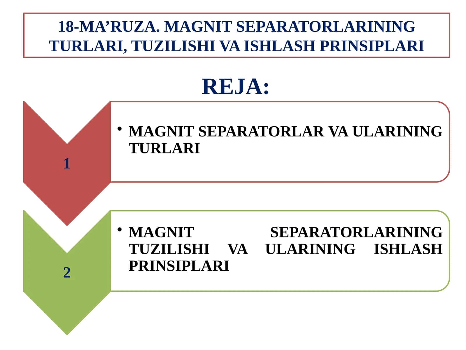 MAGNIT SEPARATORLARINING TURLARI, TUZILISHI VA ISHLASH PRINSIPLARI 1