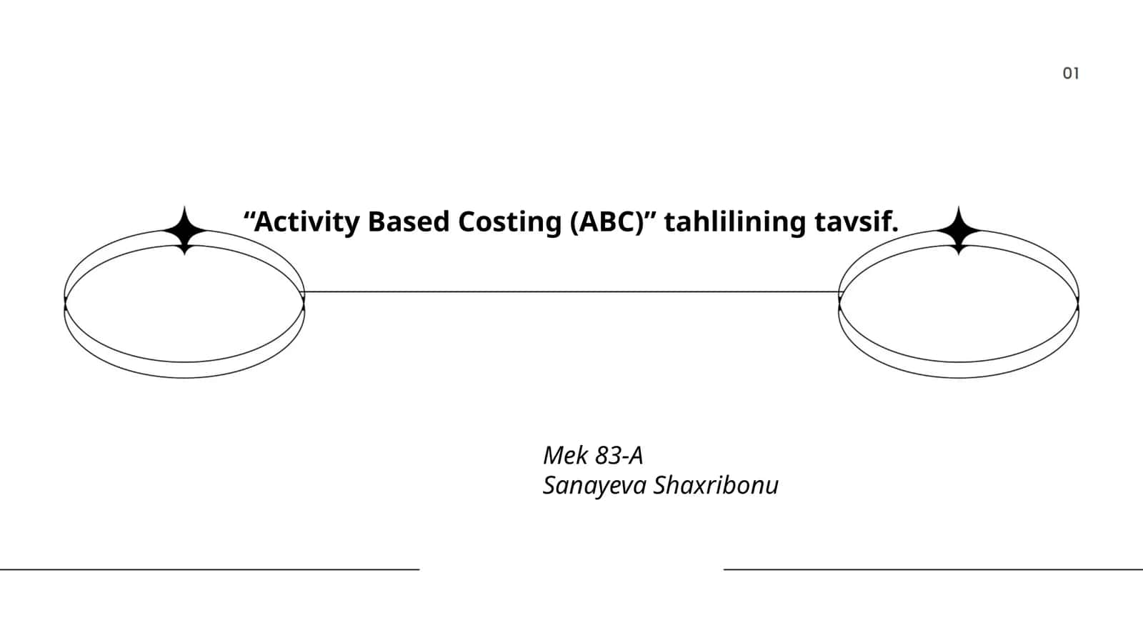 Faoliyatga asoslanuvchi xarajatlar (ABC) tushunchasi 1