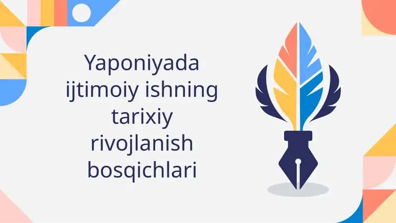 Yaponiyada ijtimoiy ishning tarixiy rivojlanish bosqichlari 1