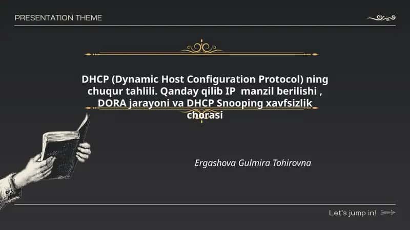 DHCP (Dynamic Host Configuration Protocol) ning chuqur tahlili 1