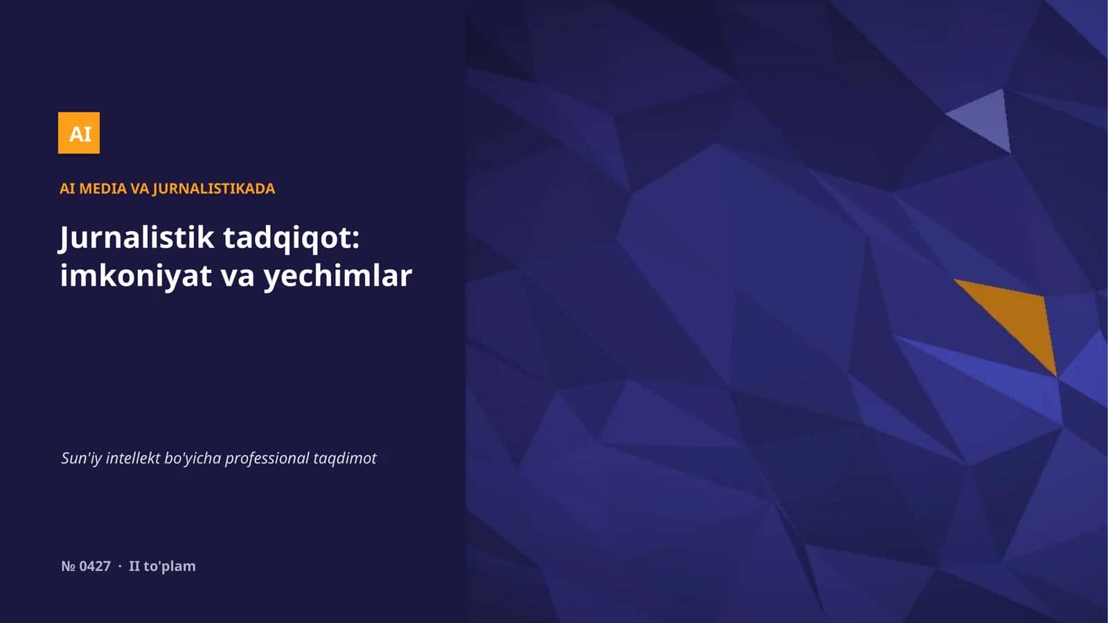 AI MEDIA VA JURNALISTIKADA 1