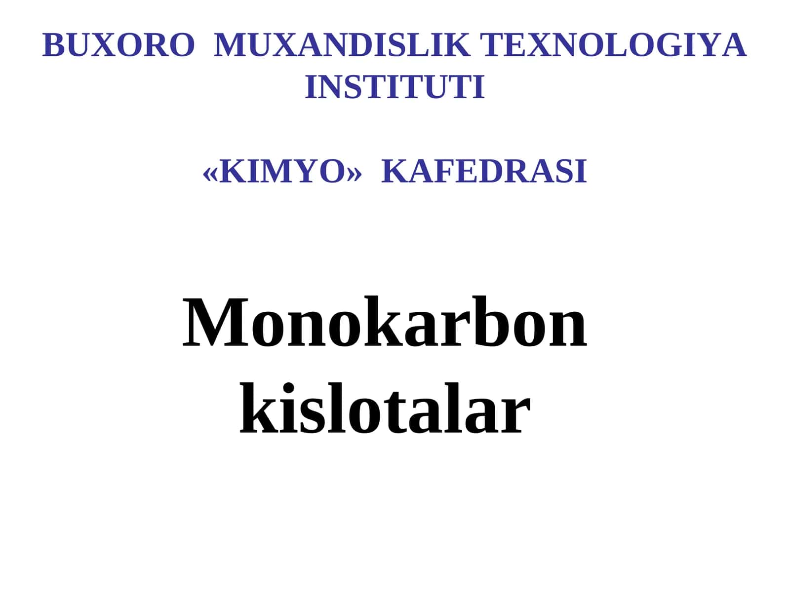 Monokarbon kislotalar 1