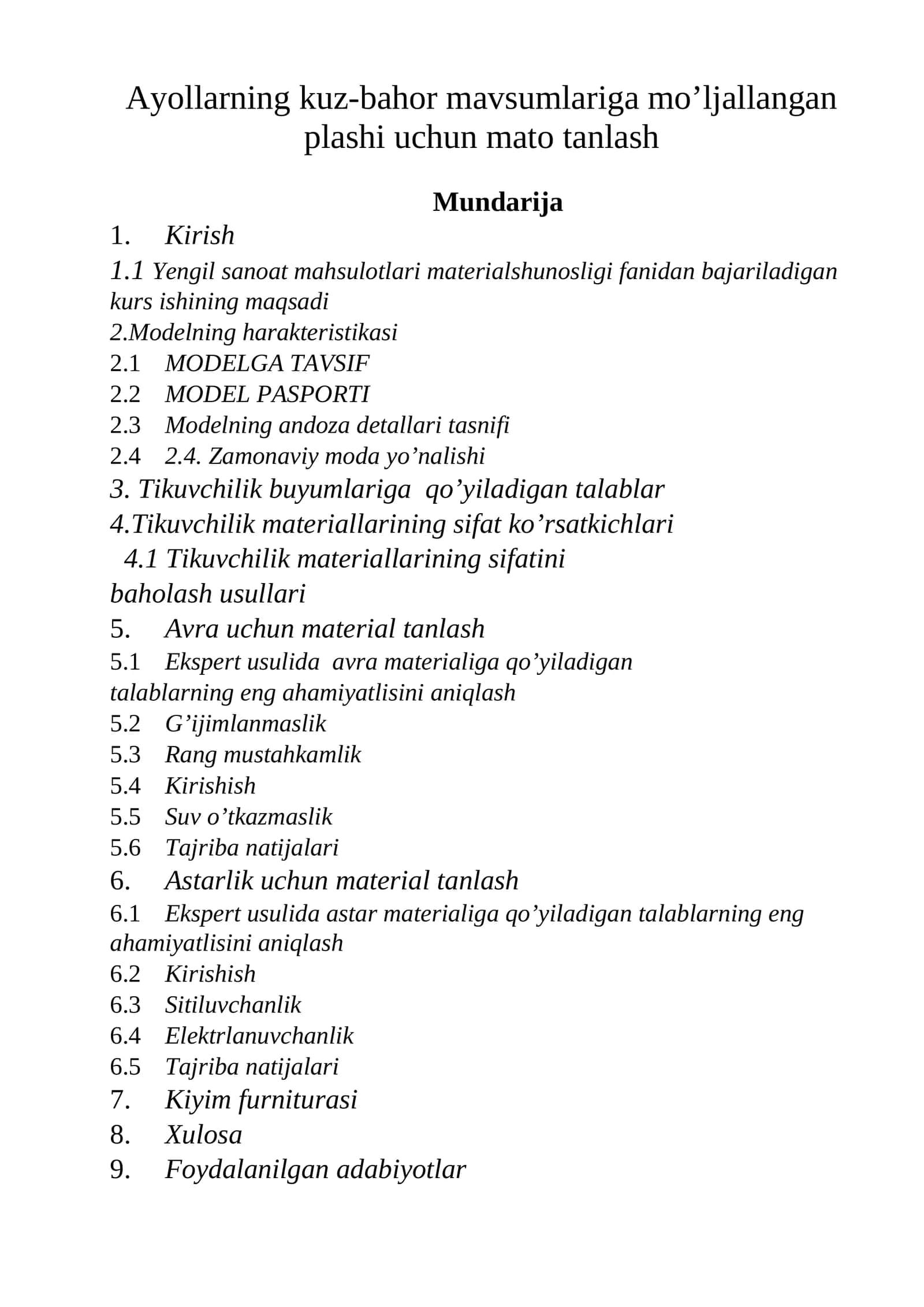 Ayollarning kuz-bahor mavsumlariga mo’ljallangan plashi uchun mato tanlash 1