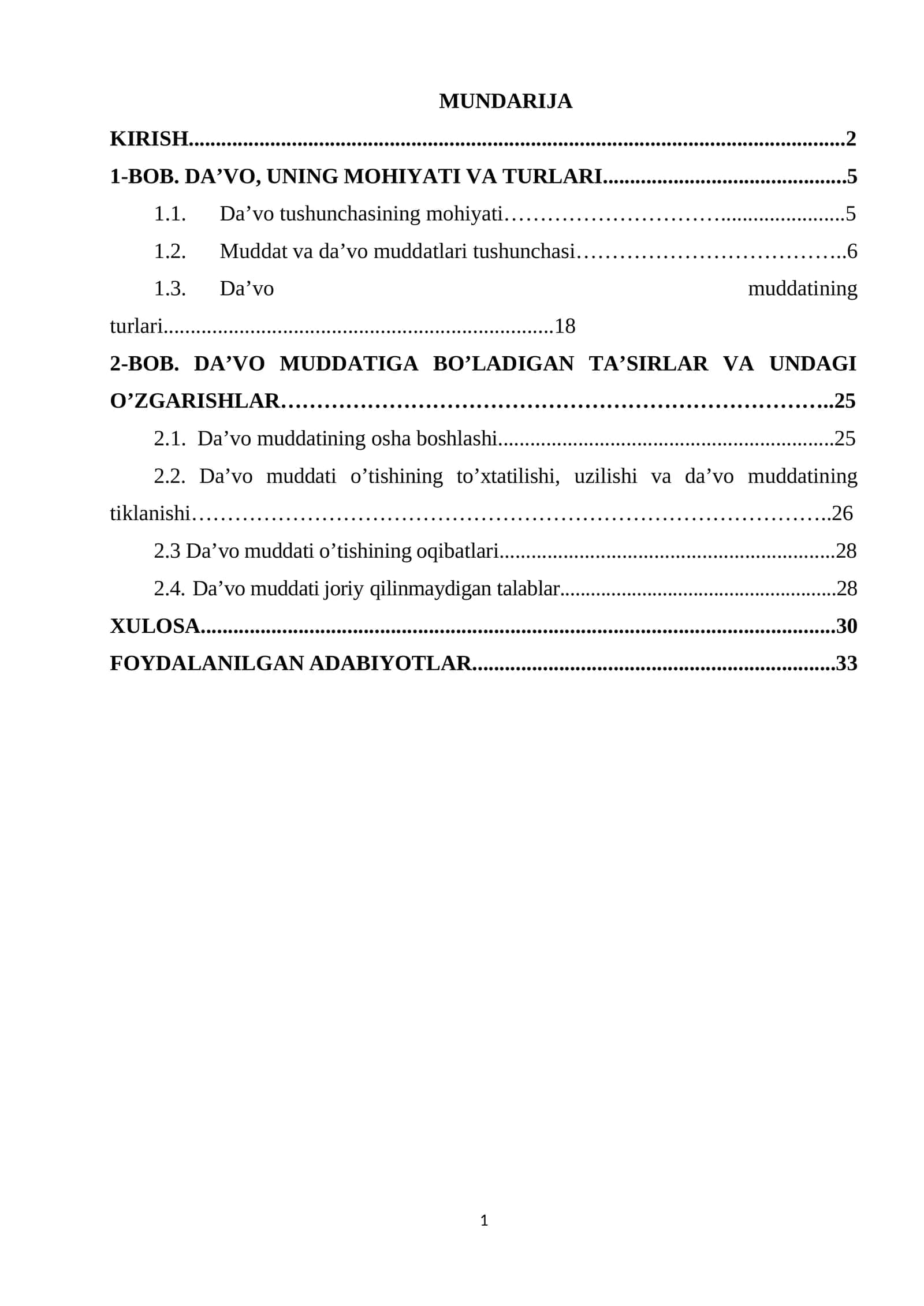 DA’VO, UNING MOHIYATI VA TURLARI 1