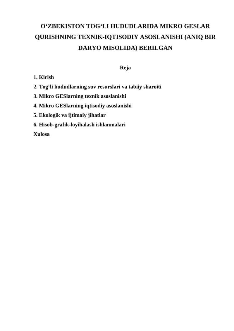 Mikro GESlar 1