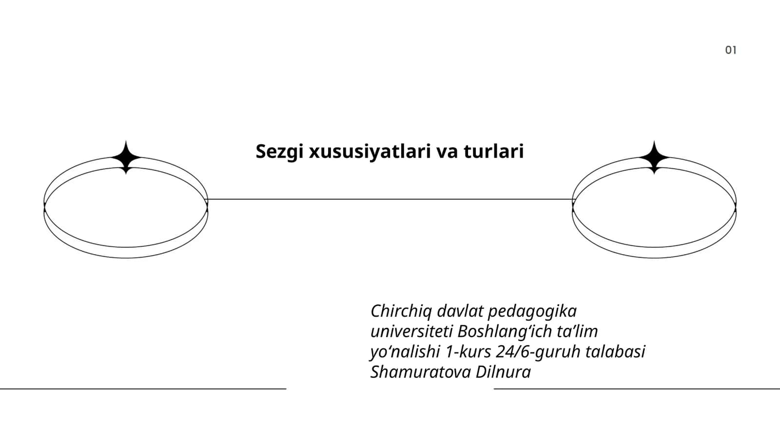 Sezgi xususiyatlari va turlari 1