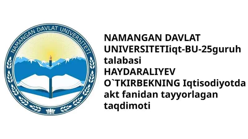 Iqtisotda Axborot komunikatsion texnologiyalar 1