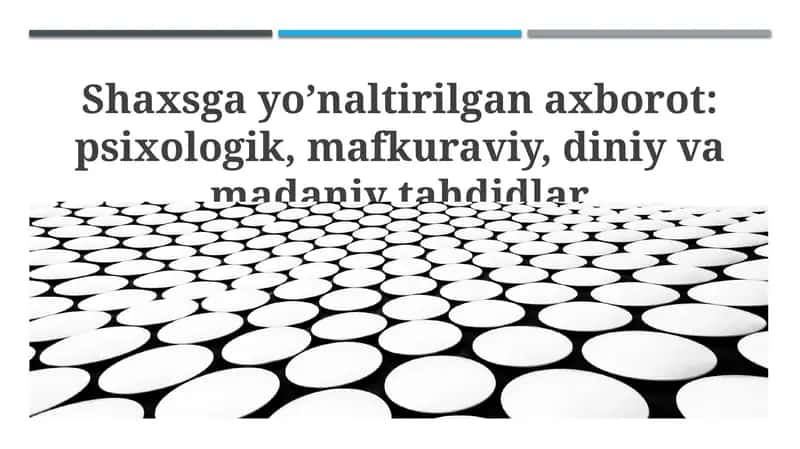 Shaxsga qaratilgan axborot xurujlari 1