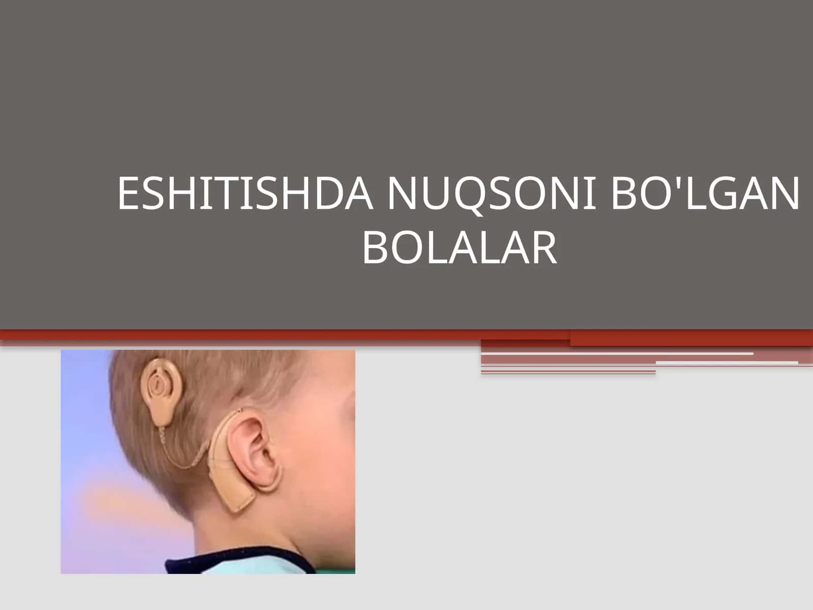ESHITISHDA NUQSONI BO'LGAN BOLALAR 1