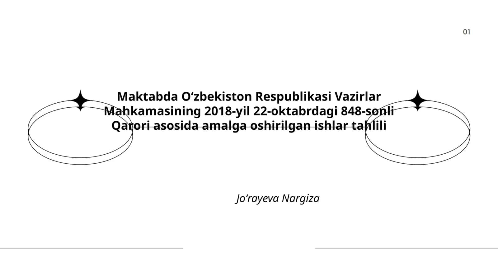 Qaror 848 asosida maktab moddiy-texnik bazasini mustahkamlash ishlari tahlili 1