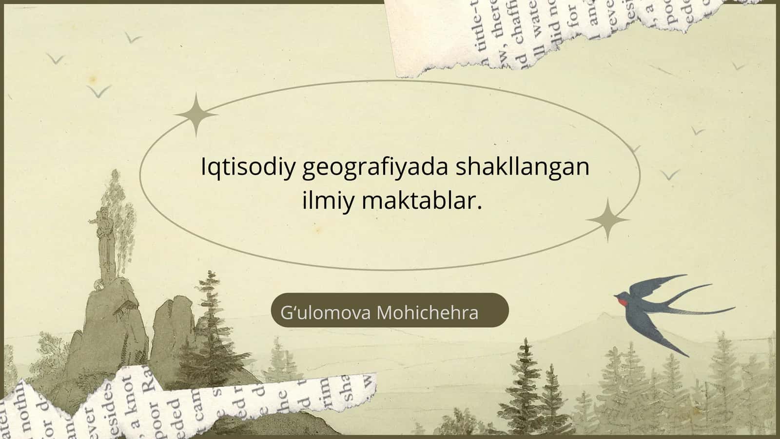 Iqtisodiy geografiyada shakllangan ilmiy maktablar 1