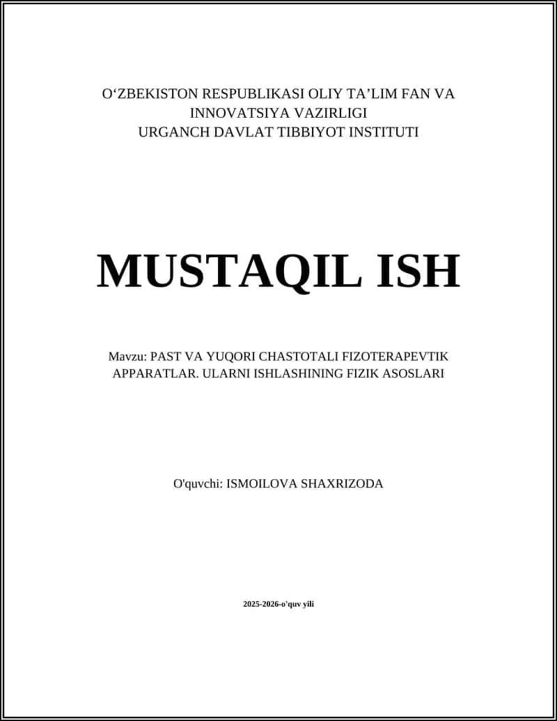 Past chastotali fizioterapevtik apparatlar 1