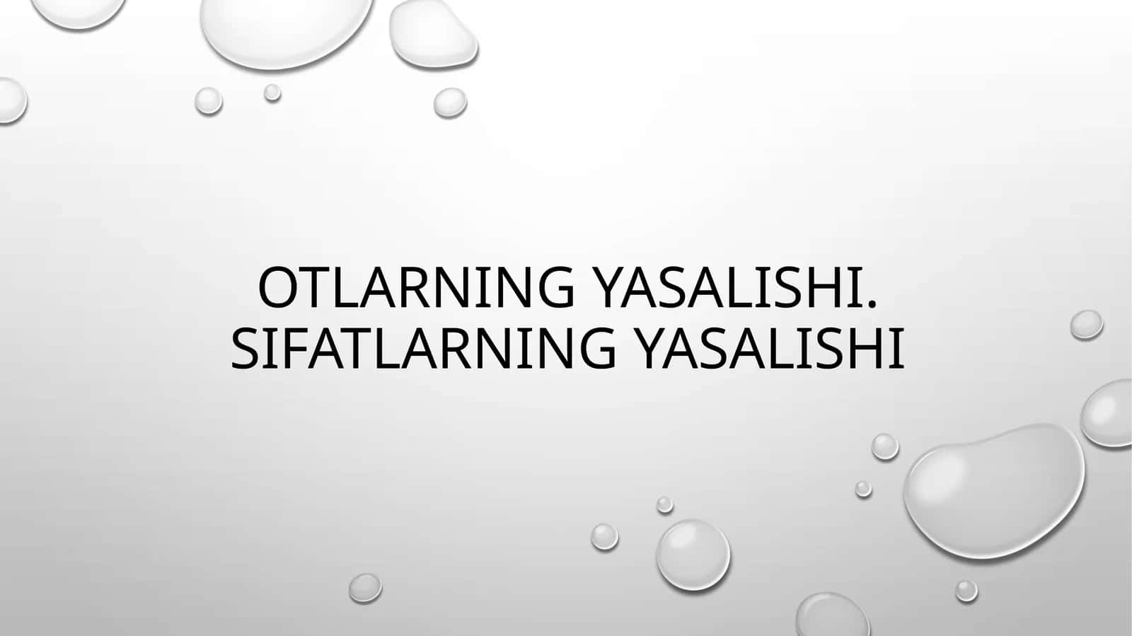 Qadimgi turkiy tilda otlar va sifatlarning yasalishi 1