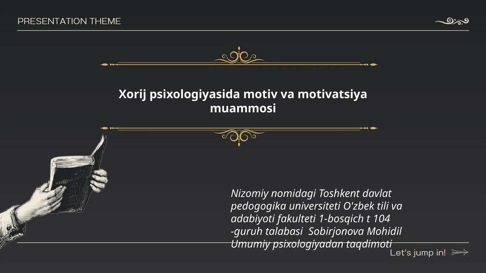 Xorij psixologiyasida motiv va motivatsiya muammosi 1