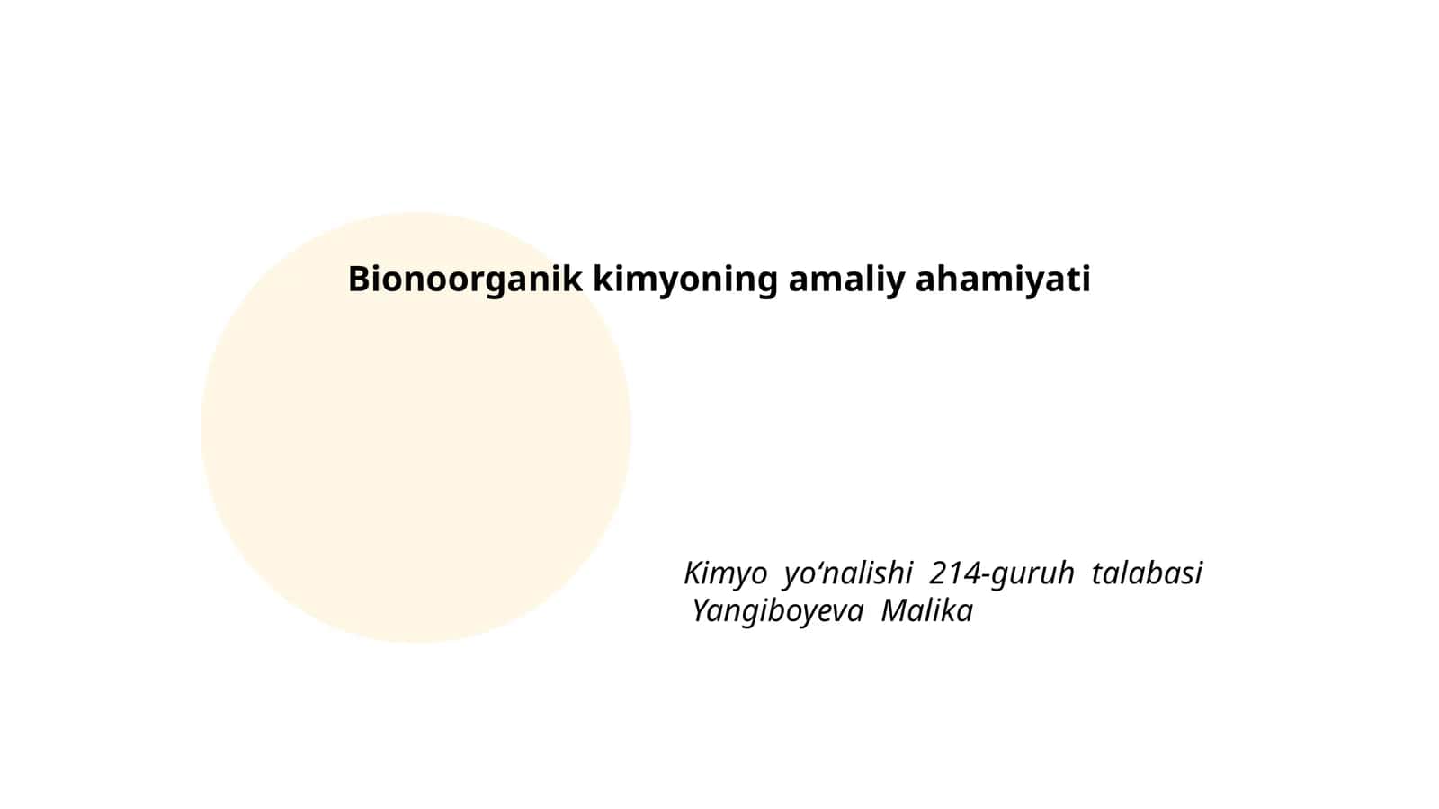 Bioanorganik kimyo 1