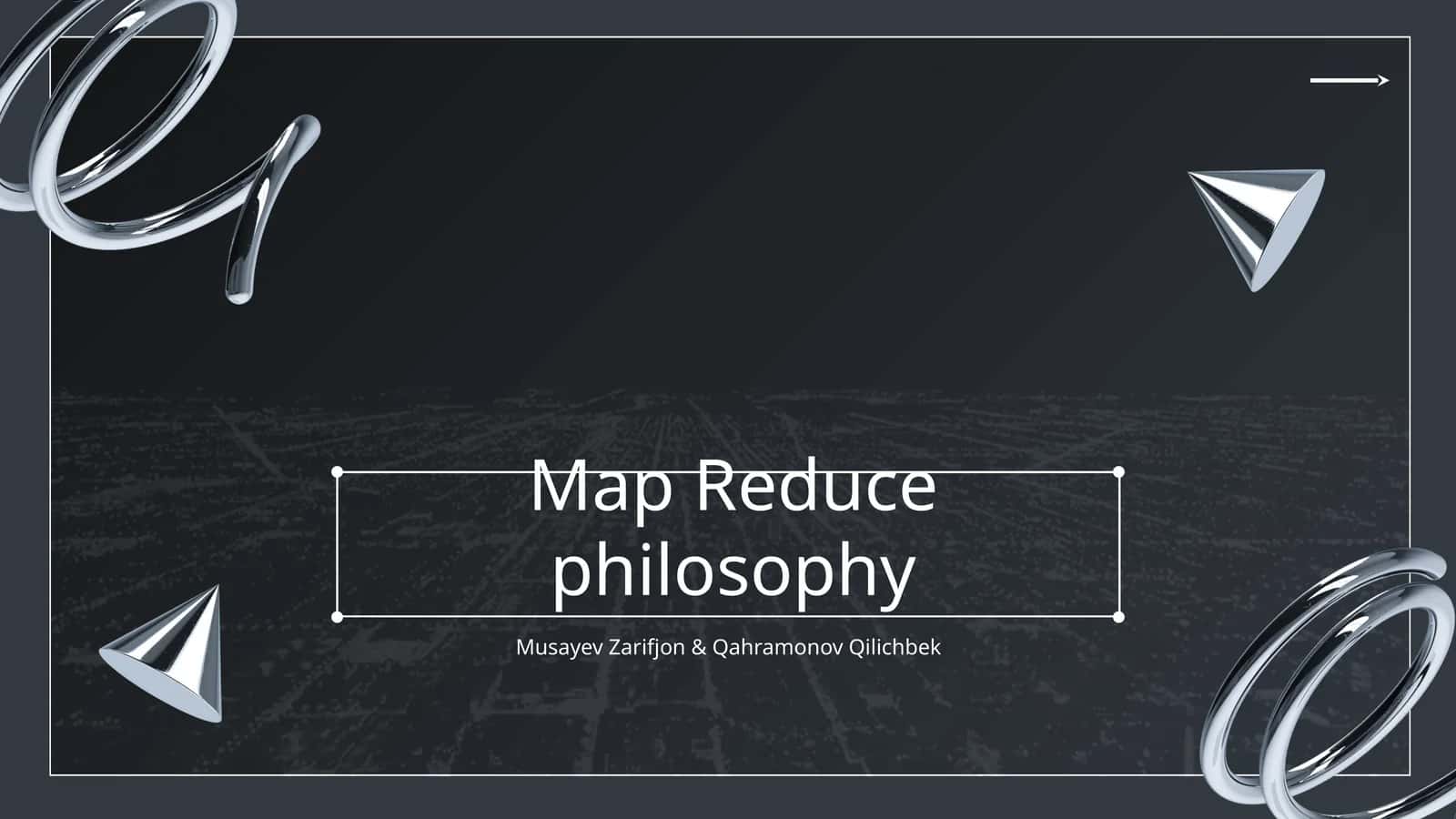Map Reduce philosophy 1