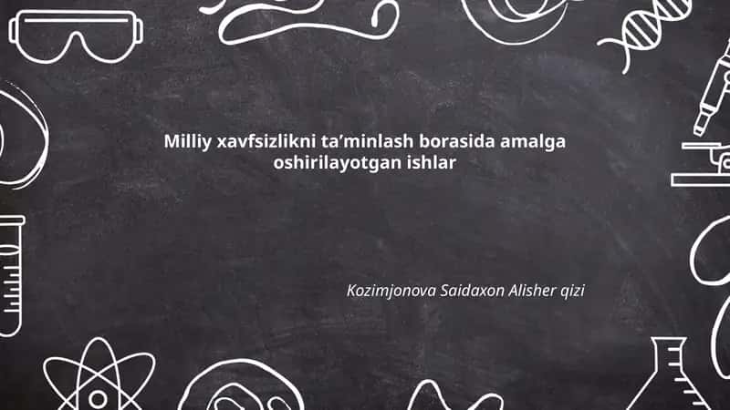 Milliy xavfsizlik strategiyasi 1